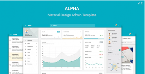 Alpha – Material Design Admin Template alpha material design admin template