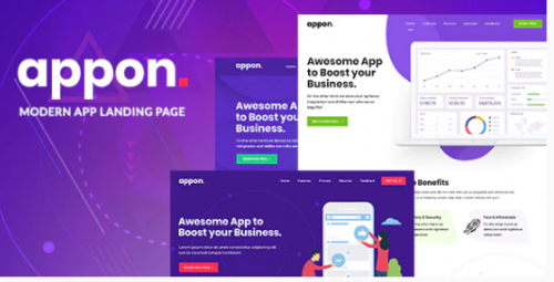 Appon – App & SaaS Software WordPress Theme 1.2.0 appon