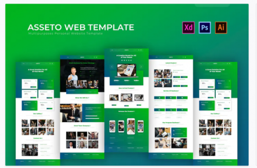 Asseto | PSD Web Template asseto psd web template