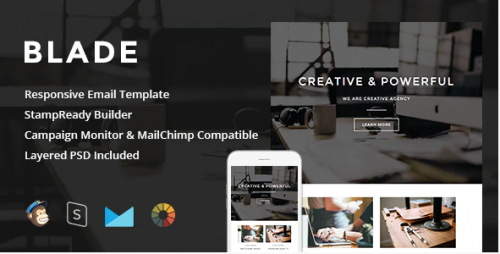 Blade – Responsive Email + StampReady Builder blade responsive email stampready builder