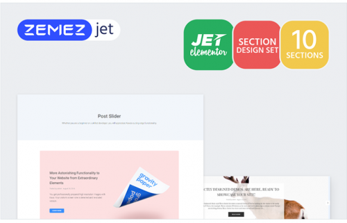 Blogster – Posts Jet Sections Elementor Template blogster posts jet sections elementor template