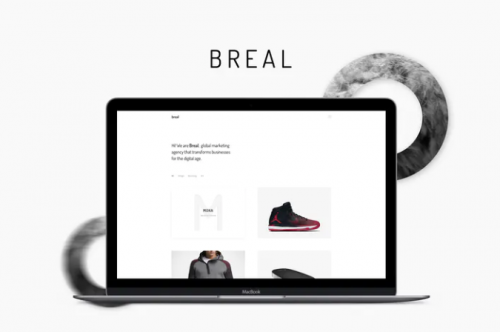 Breal – Minimal Website PSD Template breal minimal website psd template