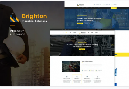 Brighton : Industry PSD Template brighto industry psd template