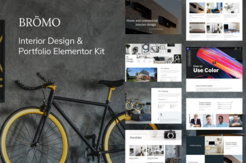 Bromo – Interior Design Portfolio Template Kit bromo interior design portfolio template kit