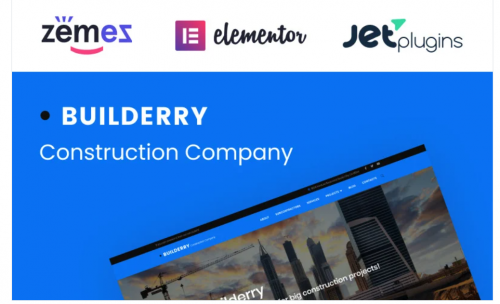 Builderry – Construction Company WordPress Theme builderry construction company wordpress theme
