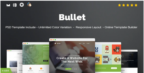 Bullet – Responsive Email + Online Template Builder bullet responsive email online template builder