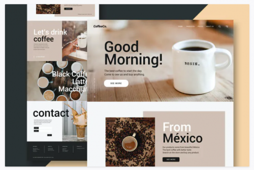 Coffee Shop – Website capture