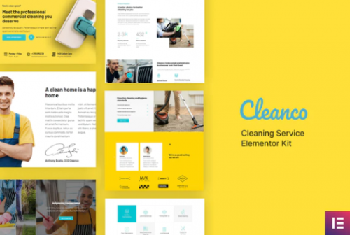 Cleanco – Cleaning Service Company Template Kit cleanco cleaning service company template kit