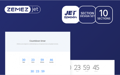 Clokerum – Countdown Timer Jet Sections Elementor Template clokerum countdown timer jet sections elementor template