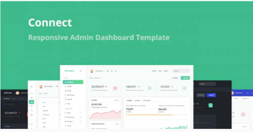 Connect – Responsive Admin Dashboard Template connect responsive admin dashboard template