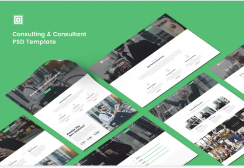 Consulting & Consultant PSD Template consulting consultant psd template