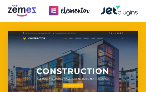 Contractor – Architecture & Construction Company Elementor WordPress Theme contractor architecture construction company elementor wordpress theme