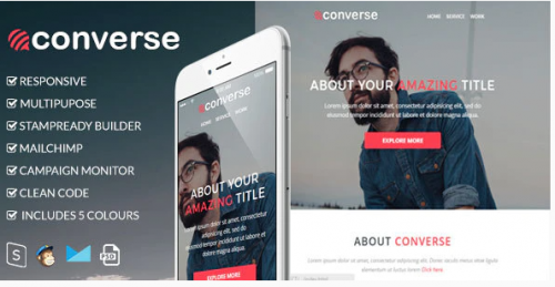 Converse – Responsive Email Template converse responsive email template