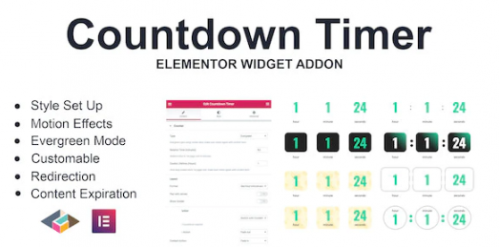 Countdown Timer Elementor Page Builder Addon 1.0 countdown timer elementor page builder addon