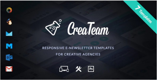 CreaTeam – Multipurpose Creative Agency E-newsletter + Builder Access createam multipurpose creative agency e newsletter builder access