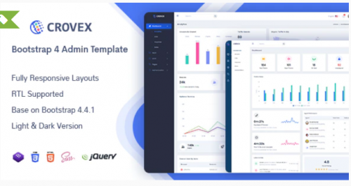 Crovex – Admin & Dashboard Template crovex admin dashboard template