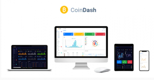 Cryptocurrency Dashboard Admin Template - Coindash