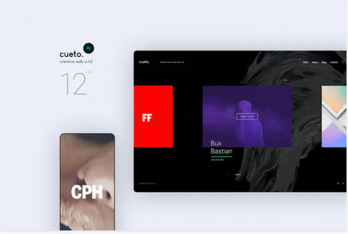 Cueto – Creative PSD Template cueto creative psd template
