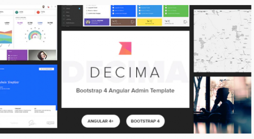 Decima – Bootstrap 4 Angular Admin Template decima bootstrap angular admin template