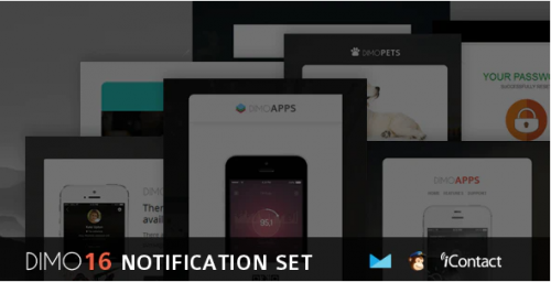 Dimo -16 Email Notification Template Set + Online Access dimo email notification template set online access