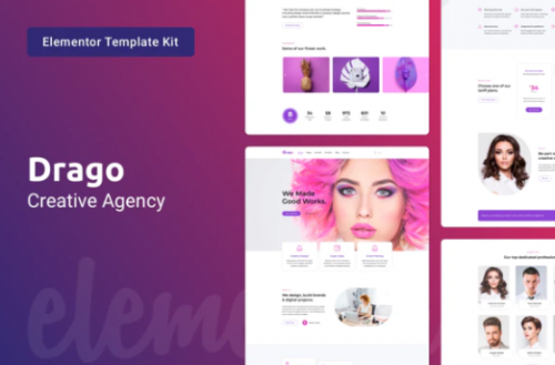 Drago – Creative Digital Agency Elementor Template Kit drago creative digital agency elementor template kit