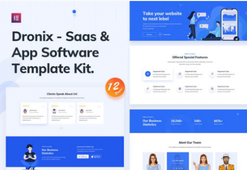 Dronix – SaaS & Startup Template Kit dronix saas startup template kit
