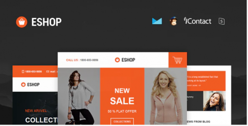 ESHOP – Responsive E-mail Template + Online Access eshop responsive e mail template online access