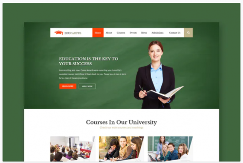 Educampus – Education & University PSD Template educampus education university psd template