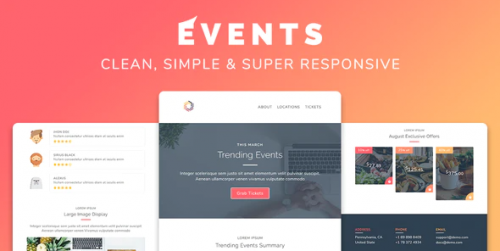 Events Responsive Multipurpose Email Template events responsive multipurpose email template