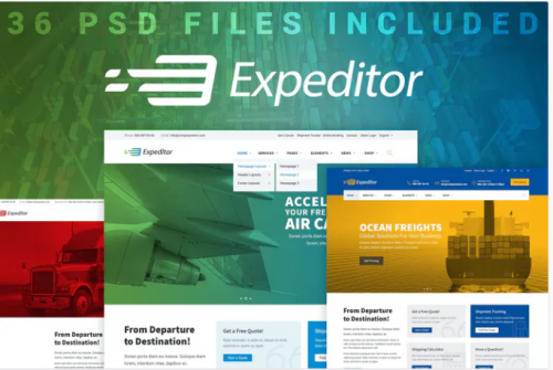 Expeditor – PSD Template expeditor psd template