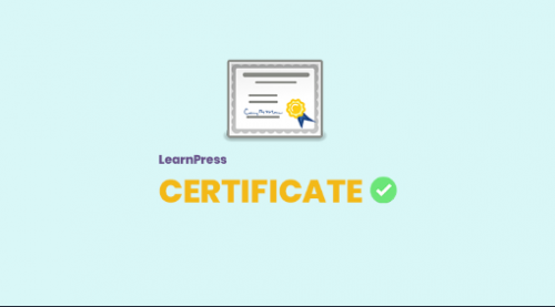 LearnPress – Certificates Add-on 4.0.4 feature