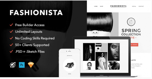 Fashionista – Responsive Email + Themebuilder Access fashionista responsive email themebuilder access