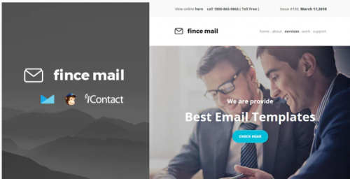 Fince Mail – Responsive E-mail Template + Online Access fince mail responsive e mail template online access