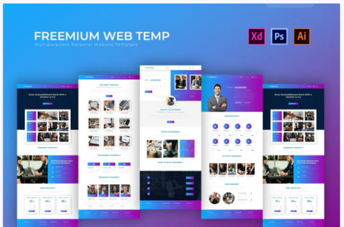 Freemium | PSD Web Template freemium psd web template