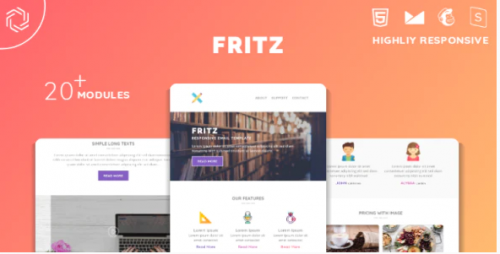 Fritz Responsive Multipurpose Email Template fritz responsive multipurpose email template