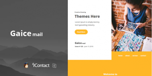 Gaice Mail – Responsive E-mail Template + Online Access gaice mail responsive e mail template online access