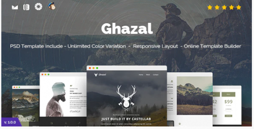 Ghazal – Responsive Email and Newsletter Template ghazal responsive email and newsletter template