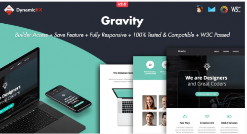 Gravity – Responsive Email + Online Builder gravity responsive email online builder