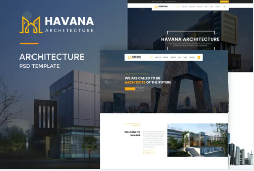 Havana : Architecture PSD Template havana architecture psd template