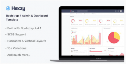 Hexzy – Admin & Dashboard Template hexzy admin dashboard template