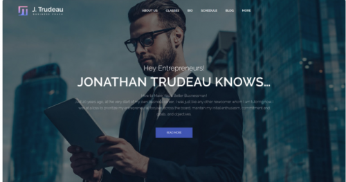 J.Trudeau – Business Coach WordPress Theme j trudeau business coach wordpress theme