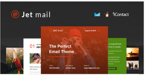 Jet mail – Responsive E-mail Template + Online Access jet mail responsive e mail template online access