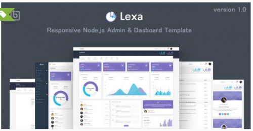 Lexa – Responsive Node.js Admin & Dashboard Template lexa responsive node js admin dashboard template