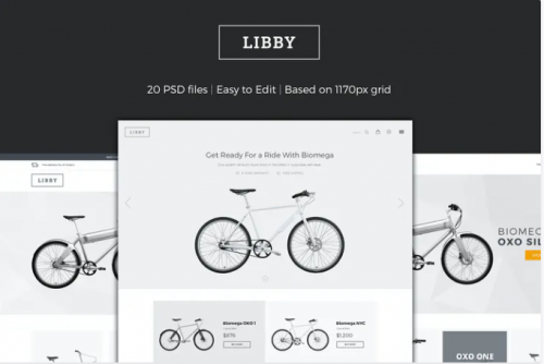 Libby – eCommerce PSD Template libby ecommerce psd template