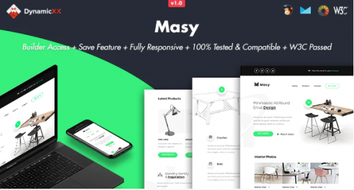 Masy – Responsive Email + Online Template Builder masy responsive email online template builder