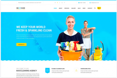 Max Cleaners & Movers – PSD Template max cleaners movers psd template