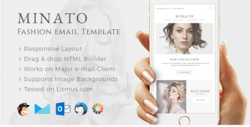 Minato – Fashion Email Template + Builder Access minato fashion email template builder access