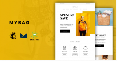 MyBag – E-commerce Responsive Email for Fashion & Accessories with Online Builder mybag e commerce responsive email for fashion accessories with online builder
