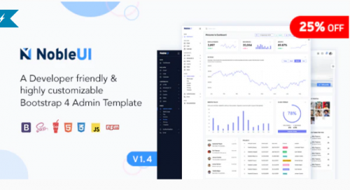 NobleUI – Admin & Dashboard Template nobleui admin dashboard template