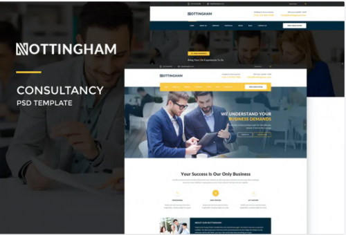 Nottingham : Consultancy PSD Template nottingham consultancy psd template